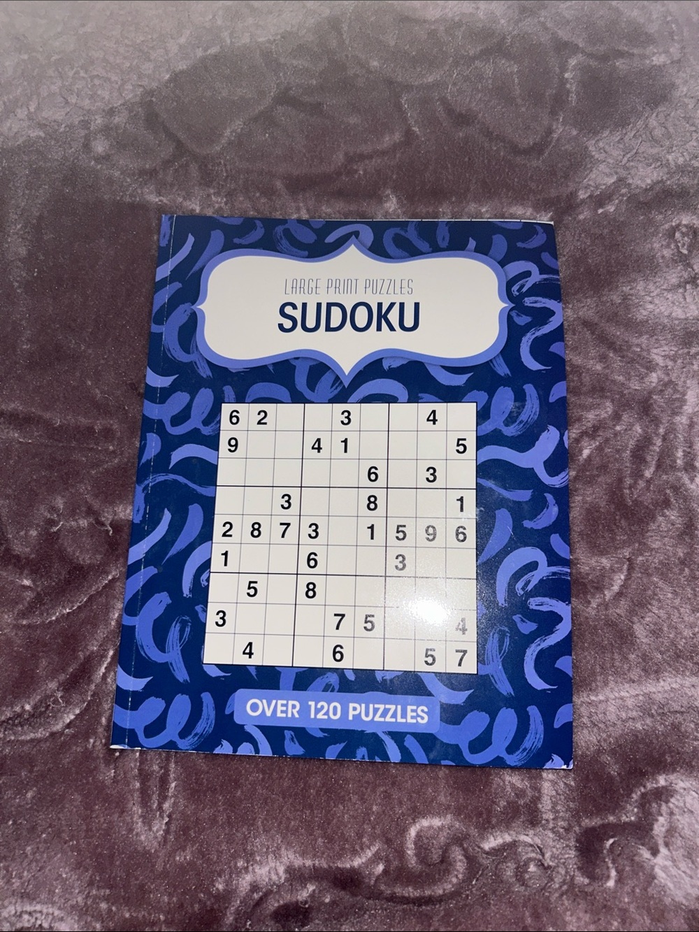 Sudoku Puzzle Book - Blue Large Print